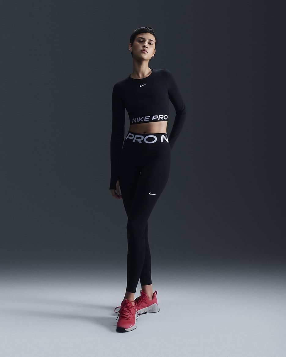 Nike dri fit long sleeve top womens best sale